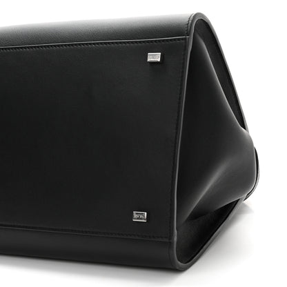 The Row Polished Saddle Calfskin Soft Margaux Belt 15 Black 9 of 12