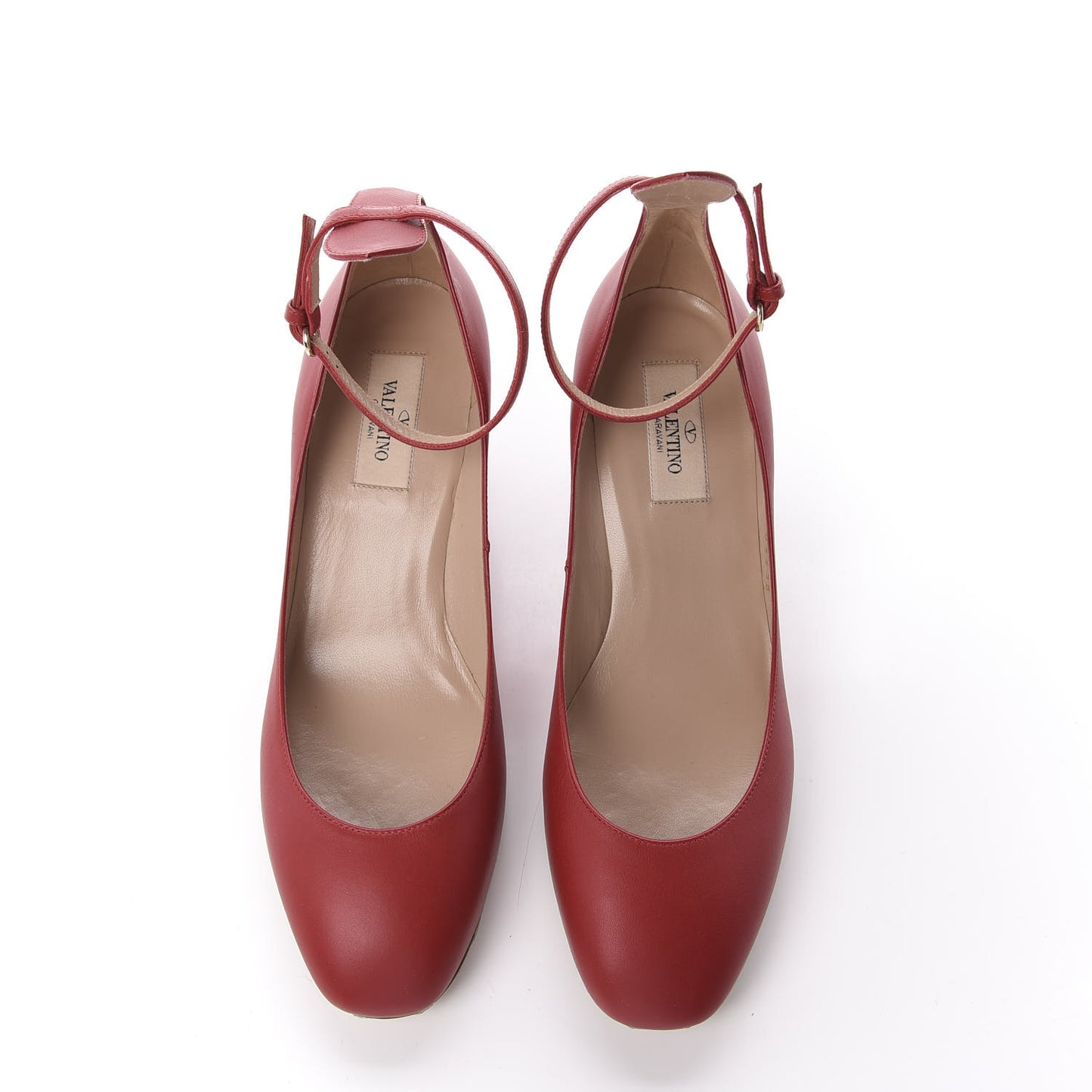 Calfskin Tan-Go Mary Jane 60mm Pumps 38 Red