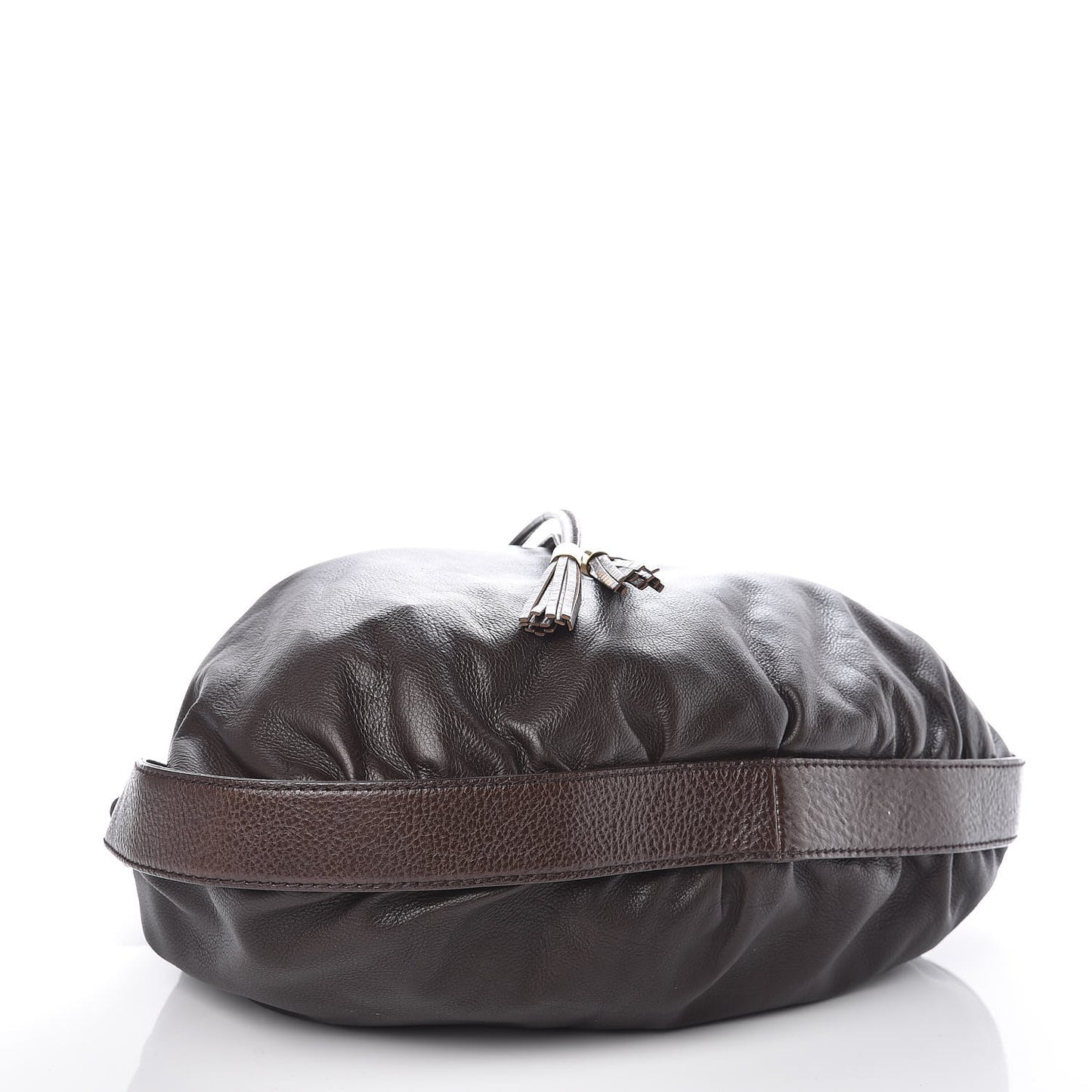 Guccissima Medium Interlocking Icon Shoulder Bag Dark Brown