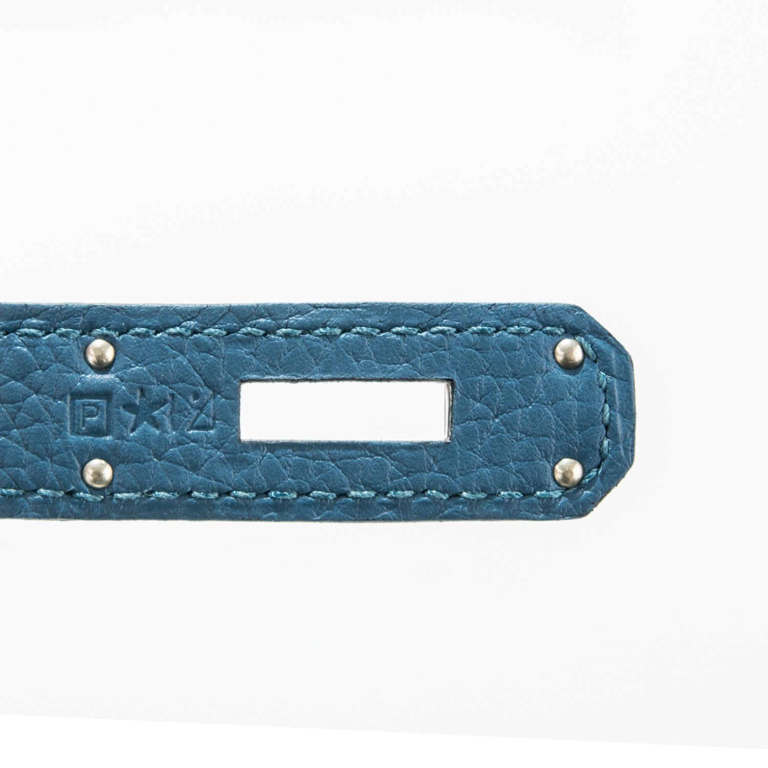 Hermes Taurillon Clemence Jypsiere 28 Bleu Thalassa 7 of 7