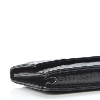 Chanel Caviar Quilted Wallet On Chain WOC Black 6 of 12