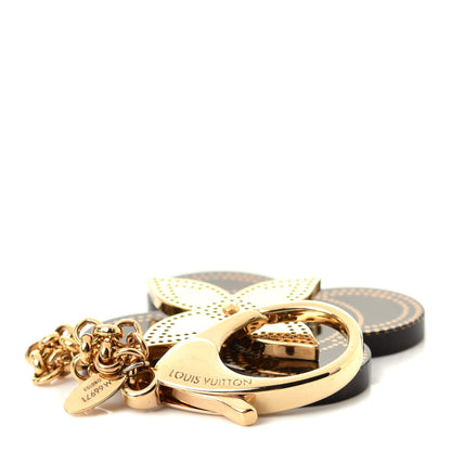 Louis Vuitton Stipply Flower Bag Charm Tortoise 3 of 4