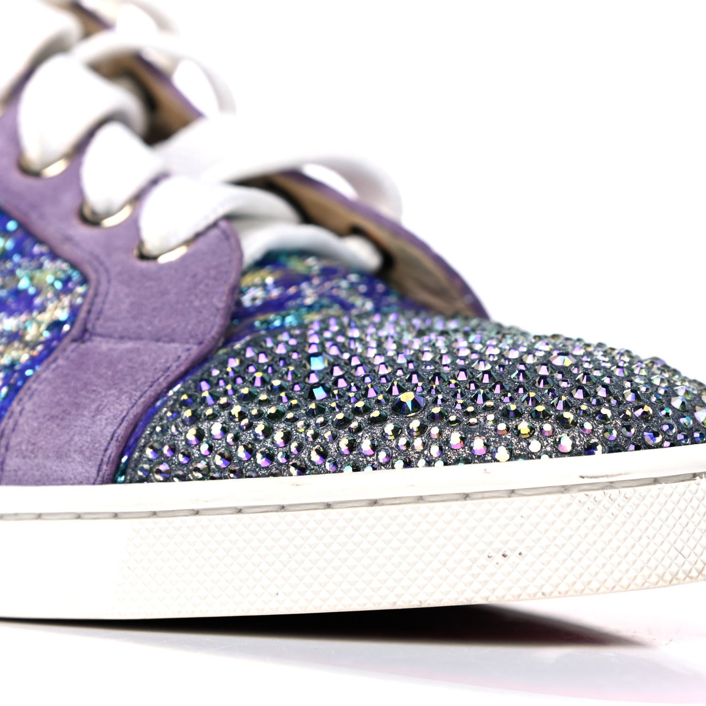 Crystal Metallic Suede Woven Lurex Gondolastrass Sneakers 38 Version Digitale