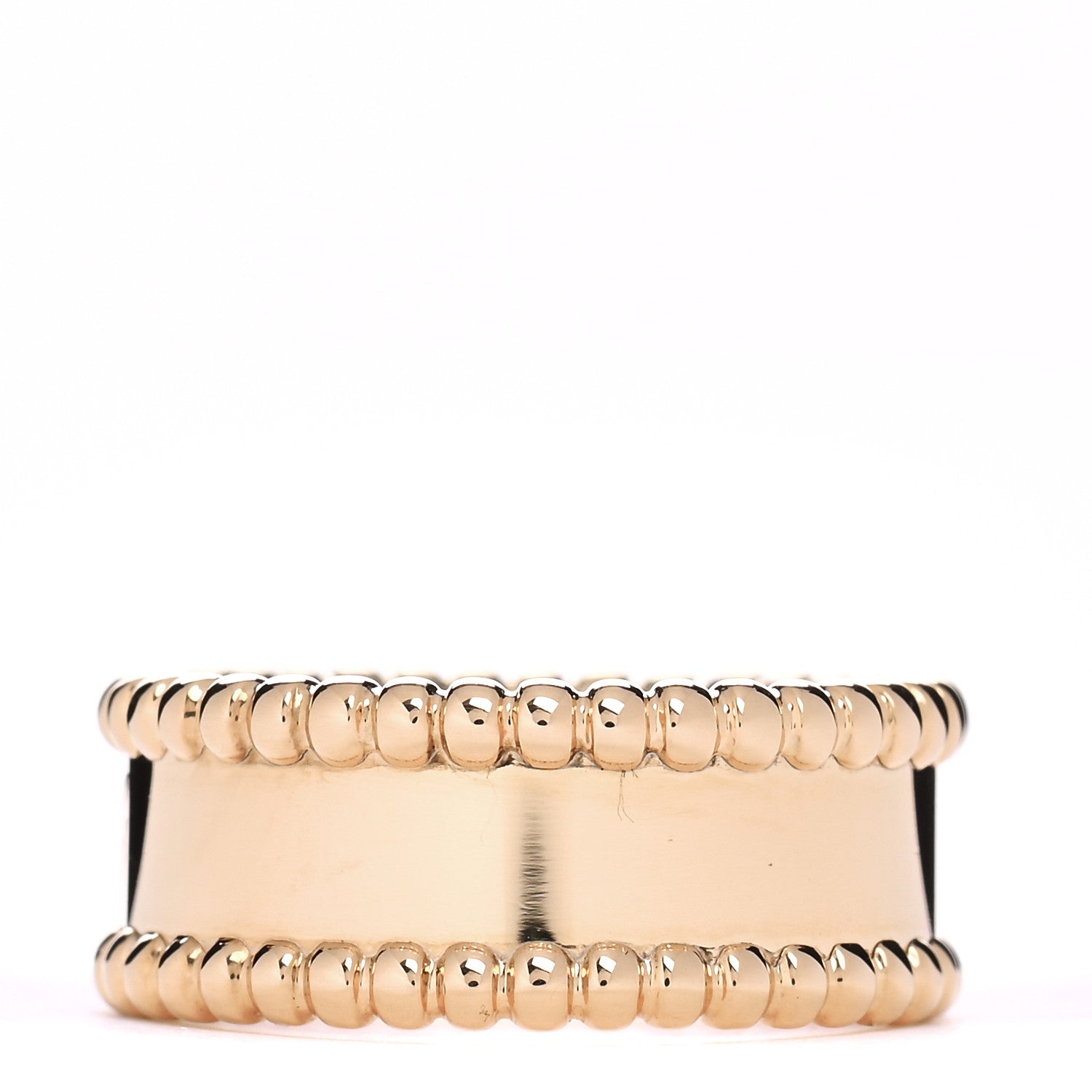 Van Cleef & Arpels 18K Yellow Gold Perlee Signature Ring 51 5.75 4 of 5