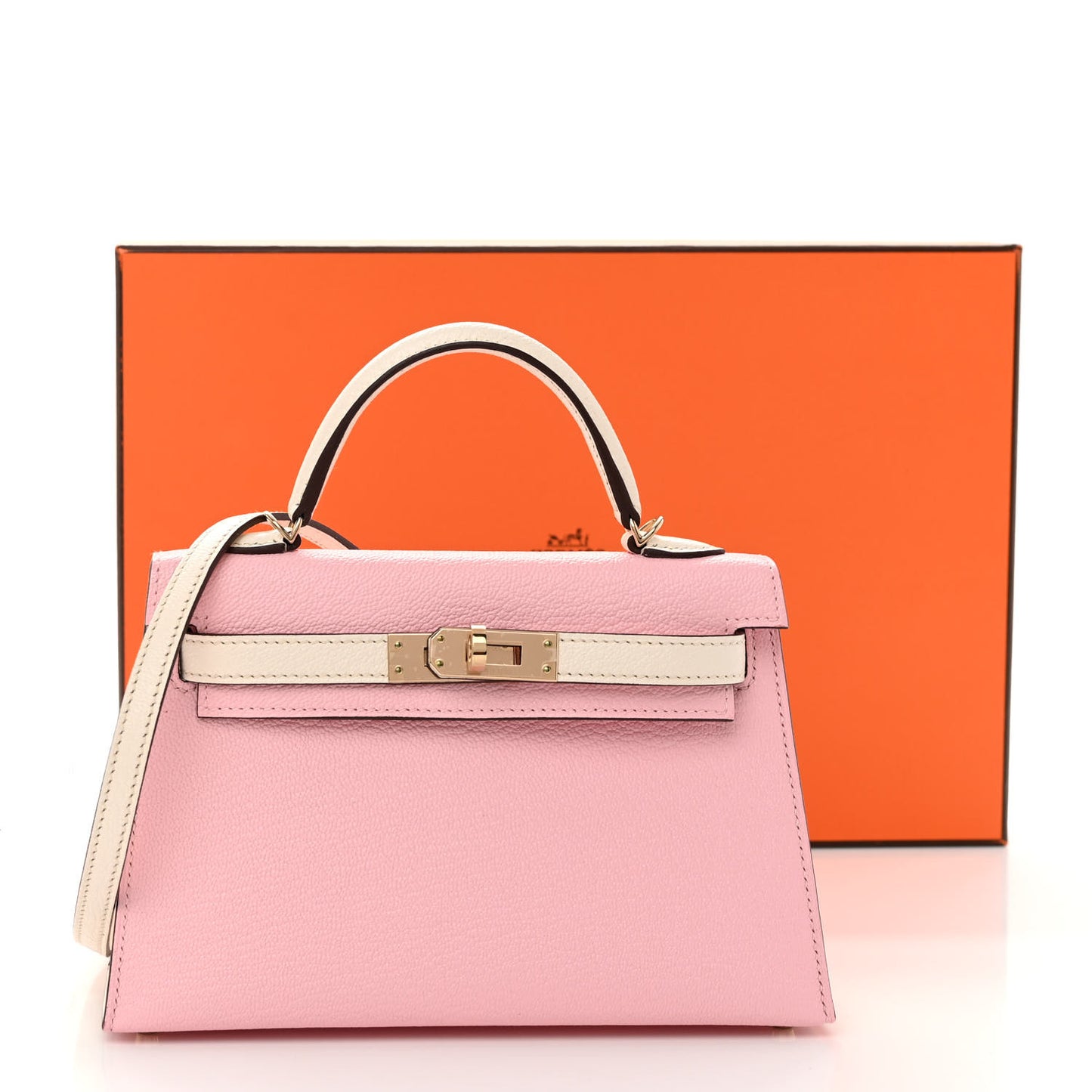 Chevre Mysore Horseshoe Mini Kelly Sellier 20 Rose Sakura Nata