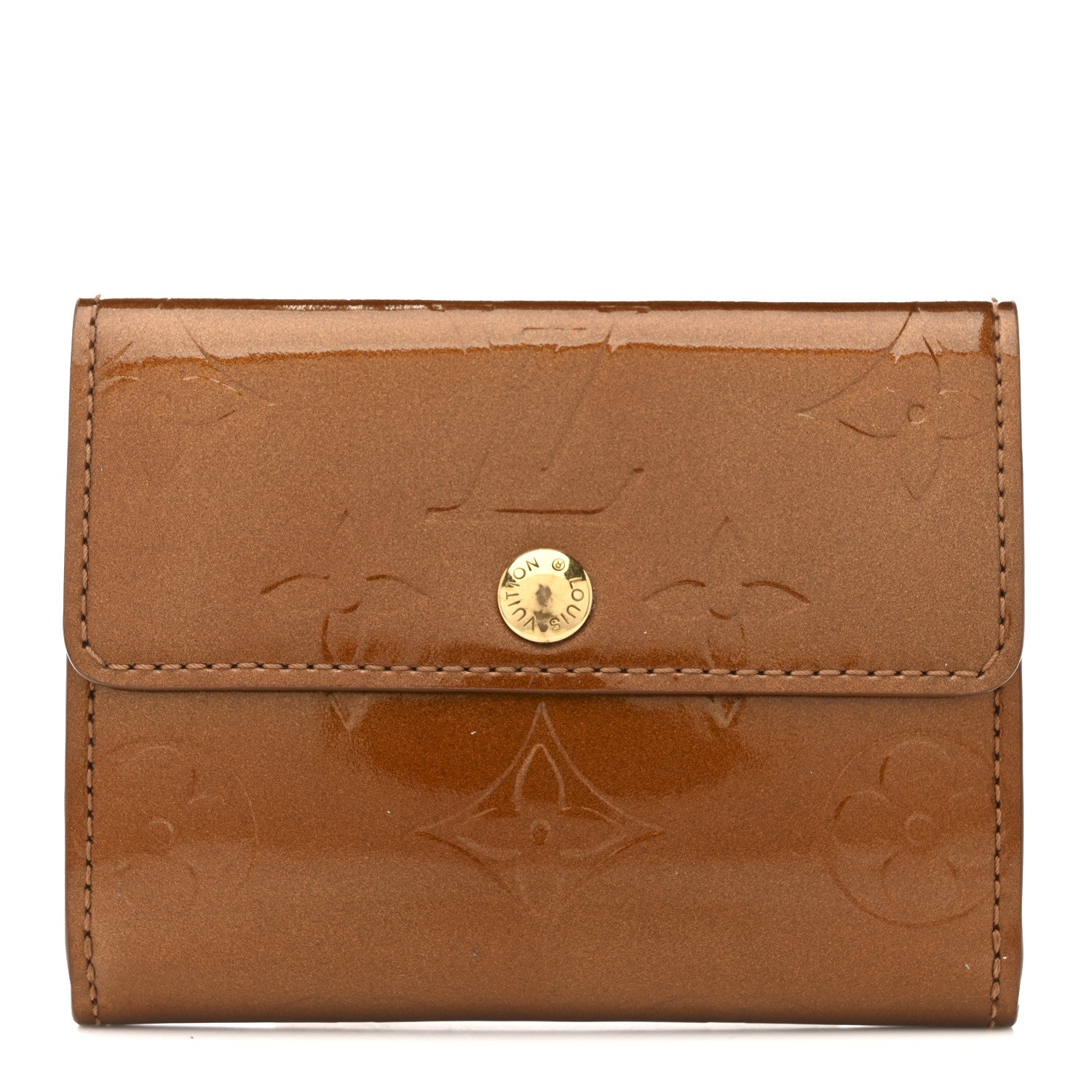 Louis Vuitton Vernis Elise Wallet Bronze 1 of 12