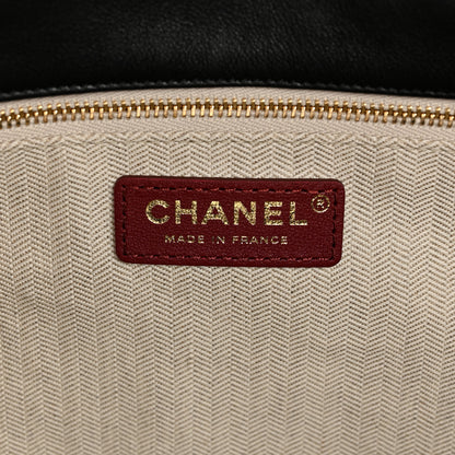 Chanel Lambskin Quilted Neo Cabas Shopping Tote Black 7 of 11