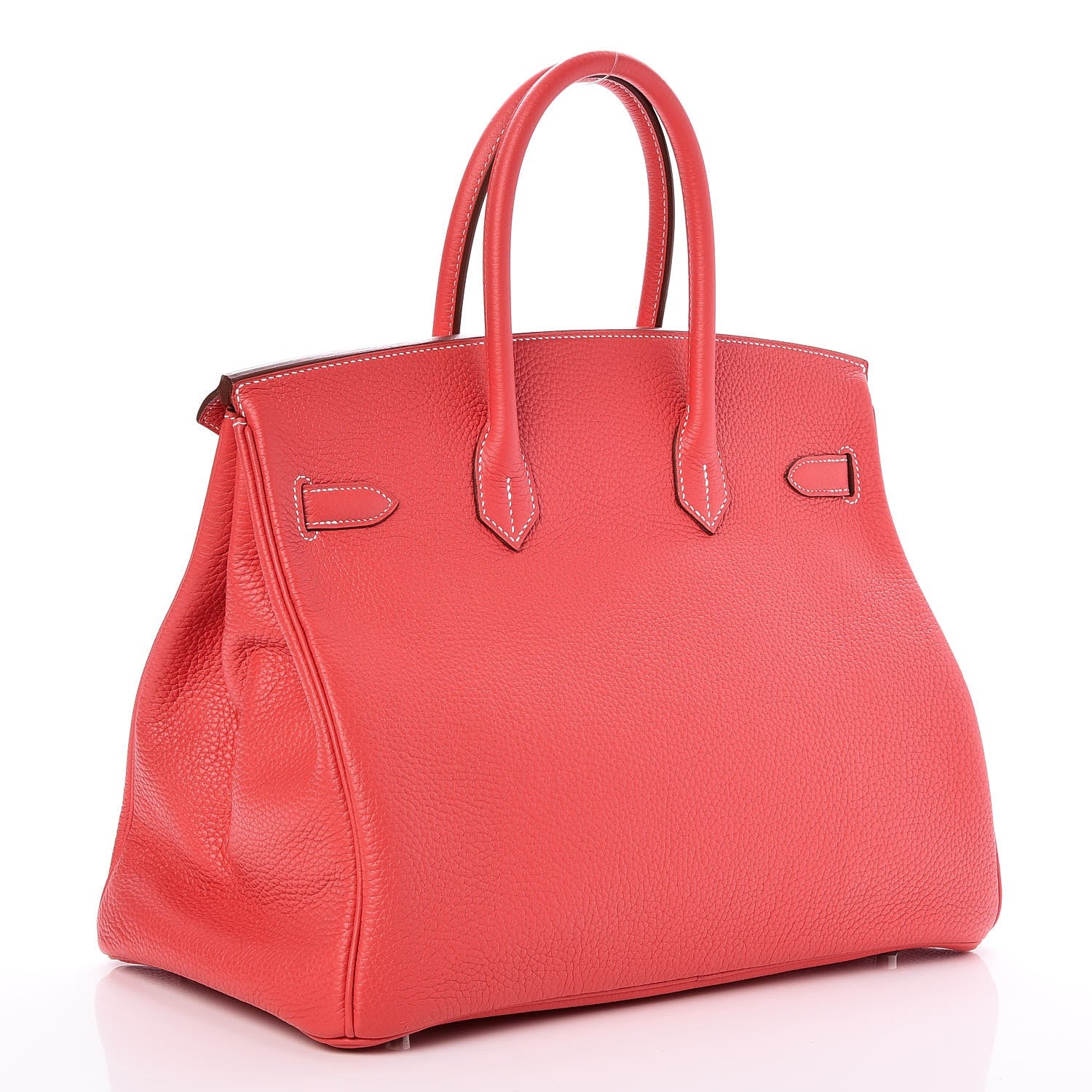 Hermes Taurillon Clemence Horseshoe Birkin 35 Rose Jaipur 3 of 16