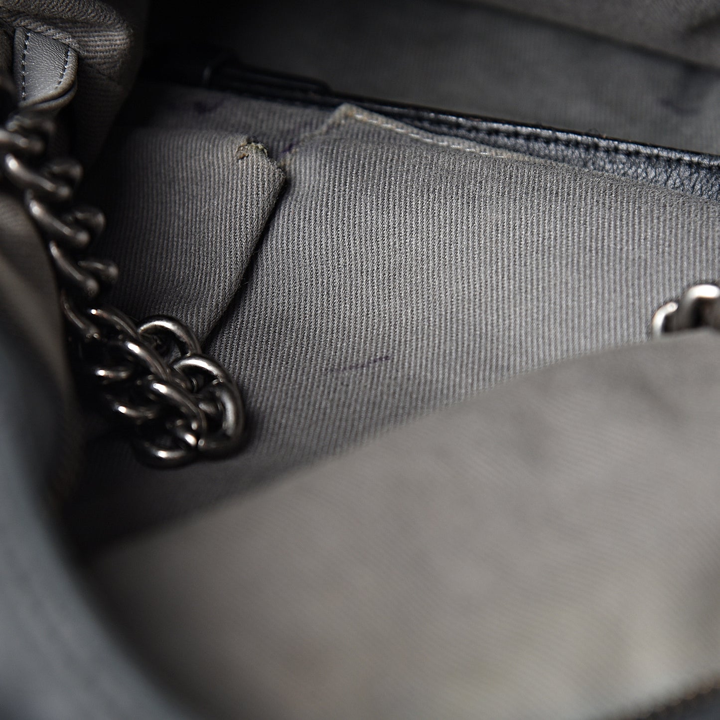 Iridescent Calfskin Coco Daily Hobo Black