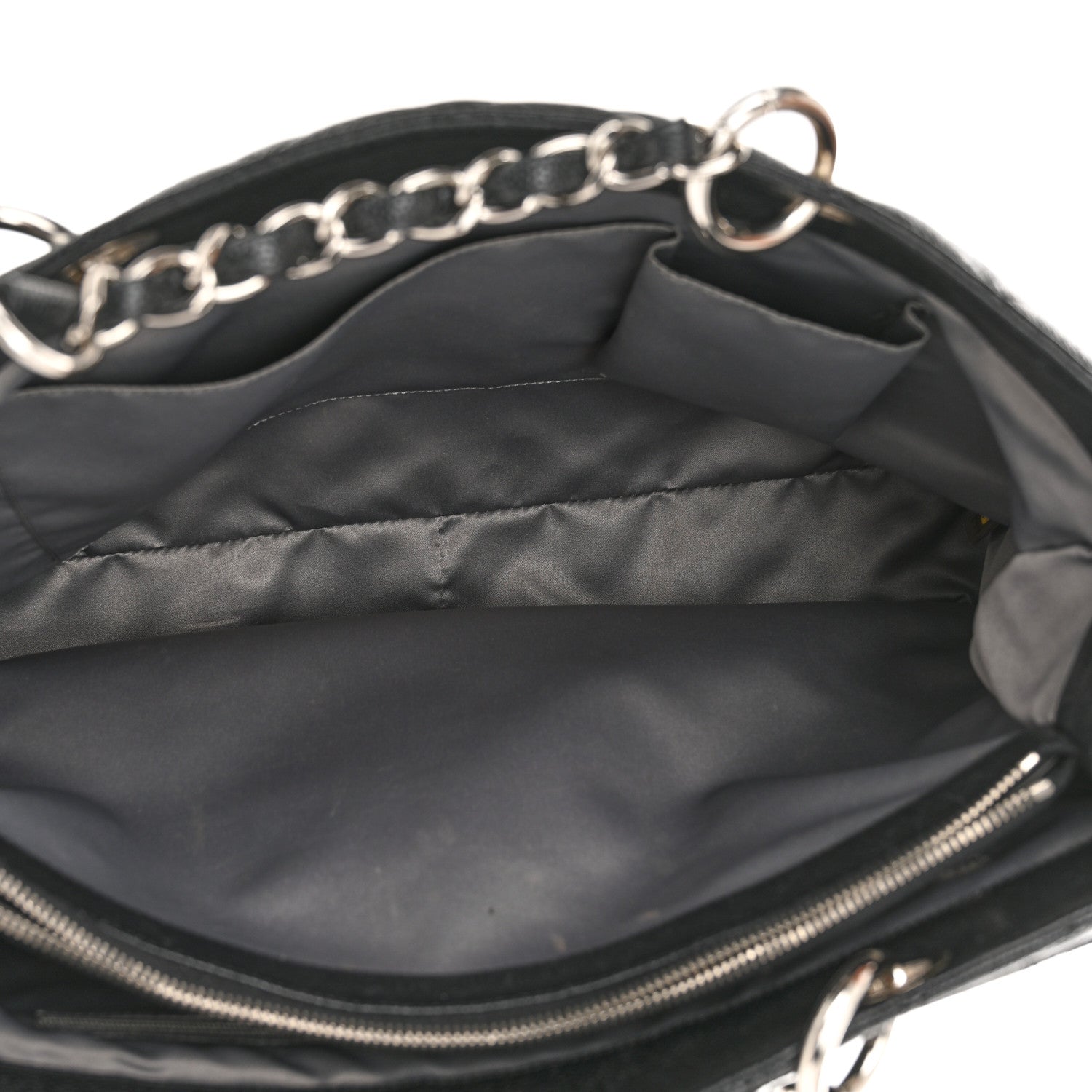 Chanel Caviar Quilted XL Grand Shopping Tote GST Black 5 of 17