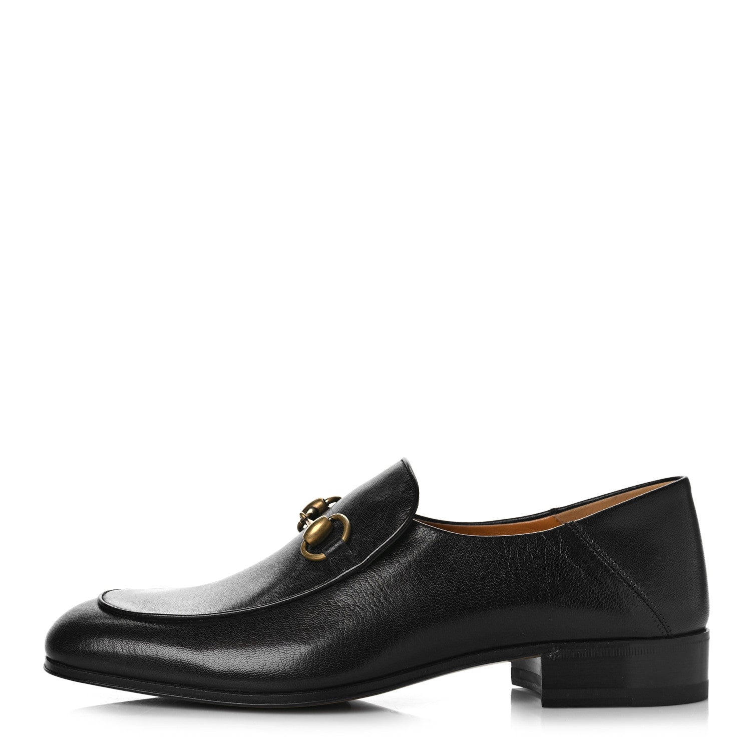 Gucci Goatskin Mens Horsebit Loafers 7 Black 1 of 11