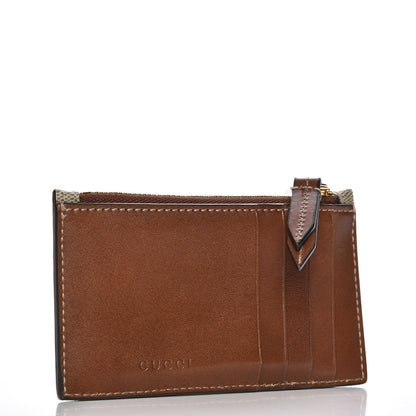 Gucci GG Supreme Monogram Coin Case Card Holder Brown 3 of 7