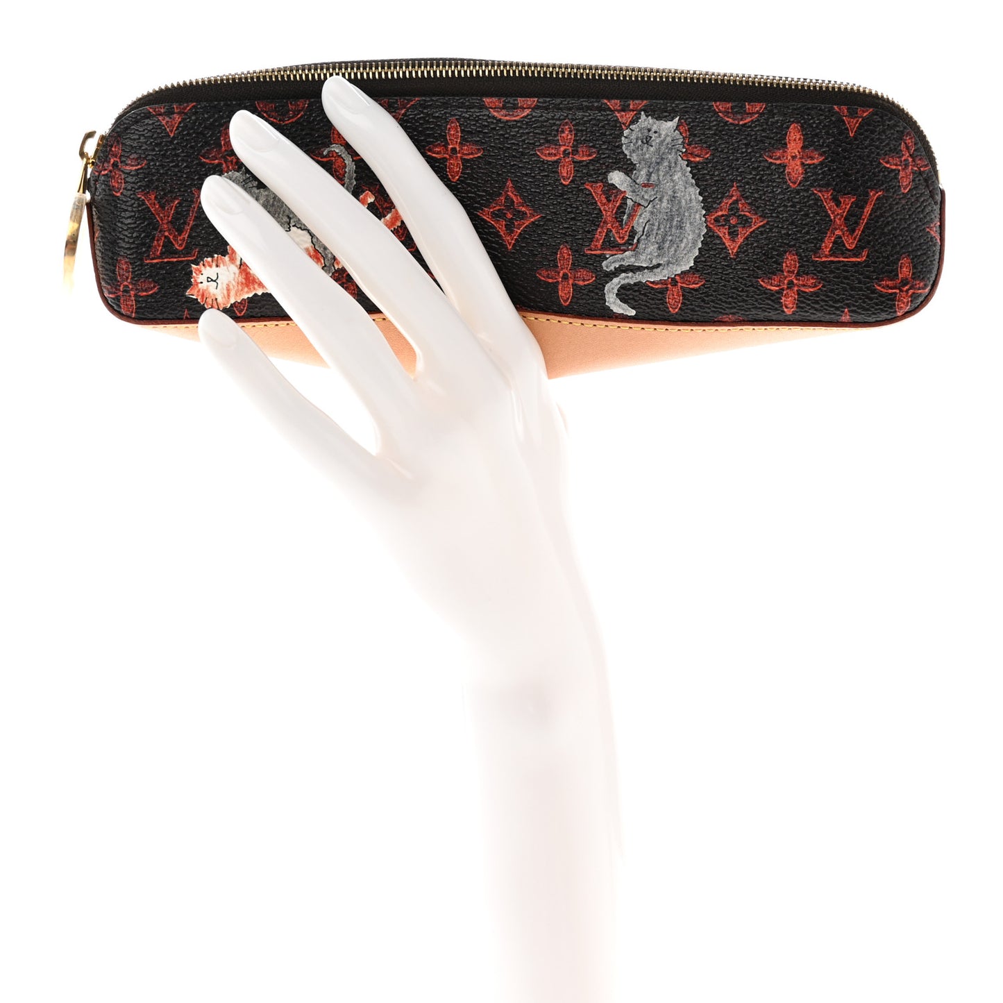 Catogram Elizabeth Pouch Orange Marron