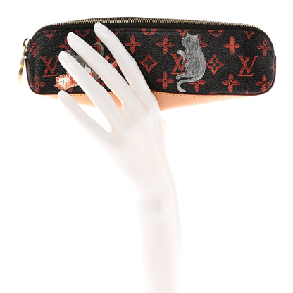Louis Vuitton Catogram Elizabeth Pouch Orange Marron 2 of 9