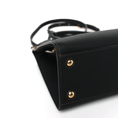 Burberry Grained Calfskin Small Frances Tote Black 7 of 8