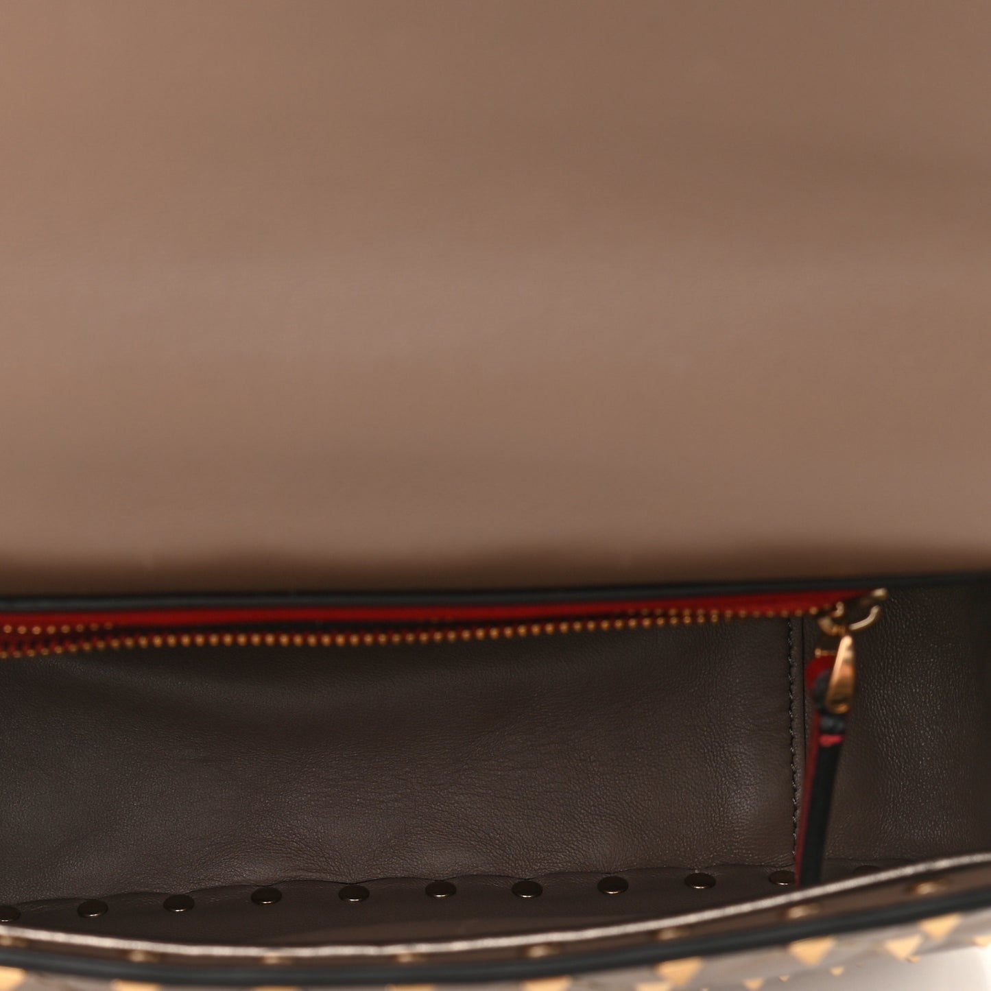 Metallic Lambskin Medium Rockstud Spike Shoulder Bag Sasso