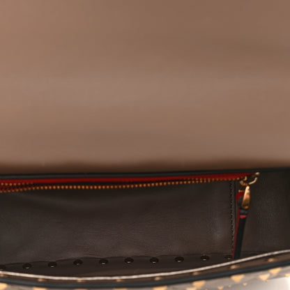 Valentino Garavani Metallic Lambskin Medium Rockstud Spike Shoulder Bag Sasso 5 of 8