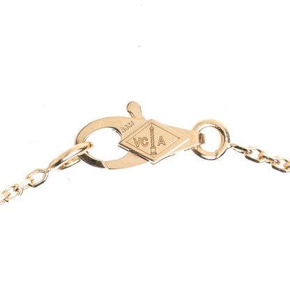Van Cleef & Arpels 18K Yellow Gold Diamond Mini Frivole Pendant Necklace 4 of 7