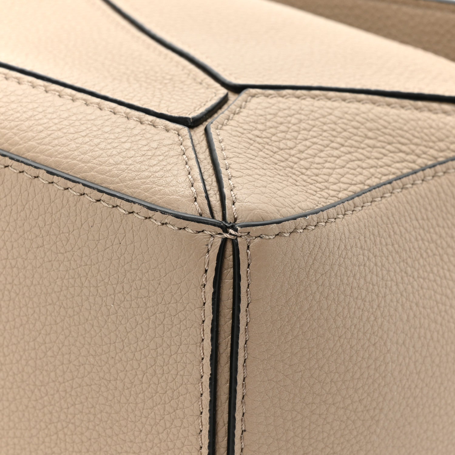 Loewe Grained Calfskin Small Puzzle Bag Sand Mink 11 of 14