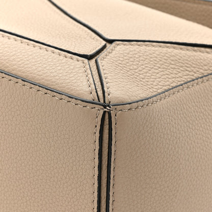 Loewe Grained Calfskin Small Puzzle Bag Sand Mink 11 of 14