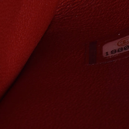 Chanel Caviar Quilted Clutch With Chain Flap Red 7 of 7