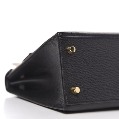 Hermes Epsom Kelly Sellier 25 Black 21 of 27