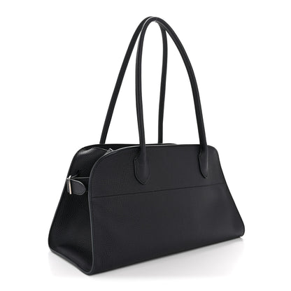 The Row Matte Grained Calfskin Margaux Shoulder 12 Marine 3 of 10