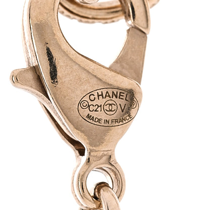 Chanel Pearl CC Round Pendant Necklace Gold 4 of 6