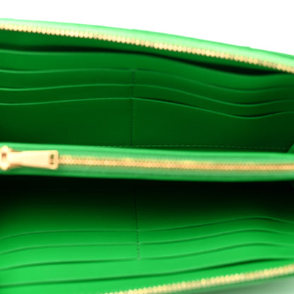 Bottega Veneta Calfskin Maxi Intrecciato Zip Wallet Parakeet 5 of 6