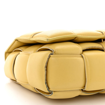 Bottega Veneta Lambskin Maxi Intrecciato Padded Chain Cassette Crossbody Bag Corn 9 of 10
