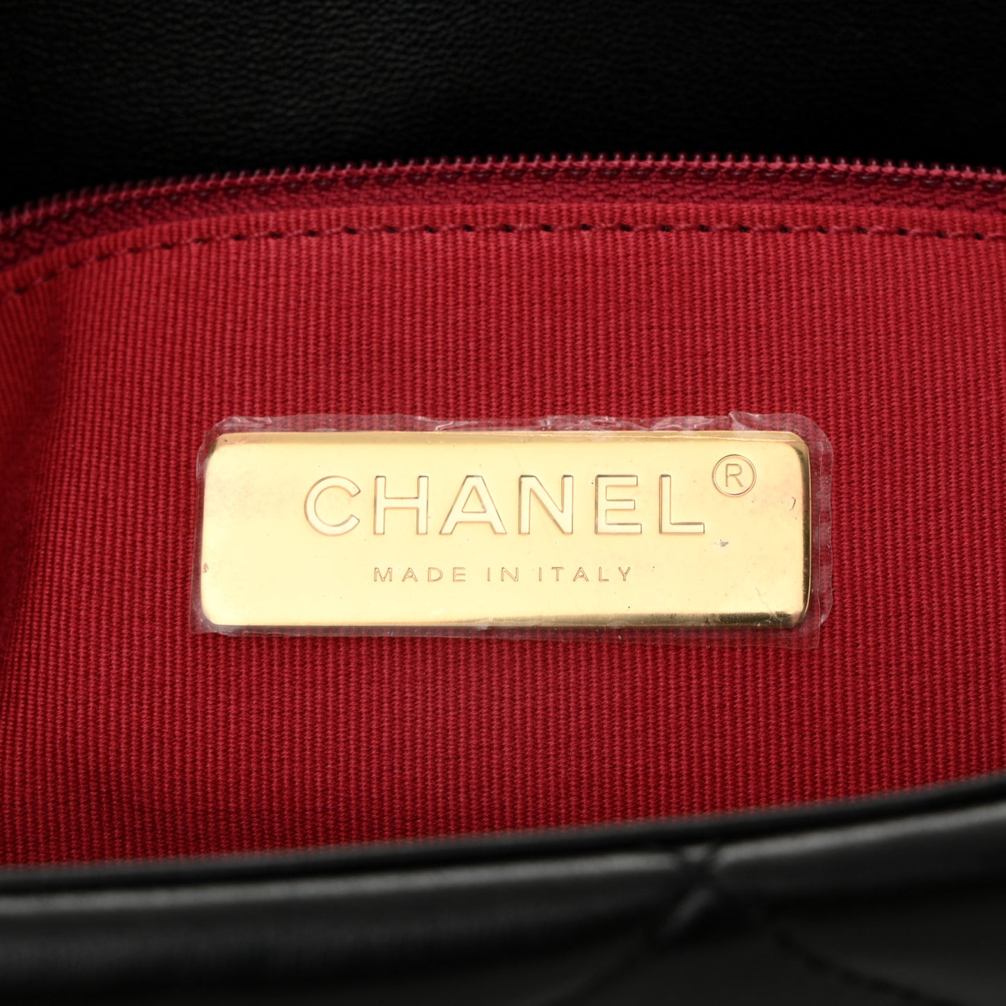 Lambskin Quilted Large Chanel 19 Flap Black