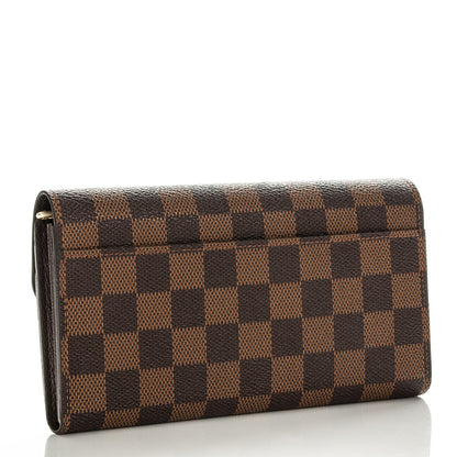 Louis Vuitton Damier Ebene Sarah Wallet NM 3 of 6