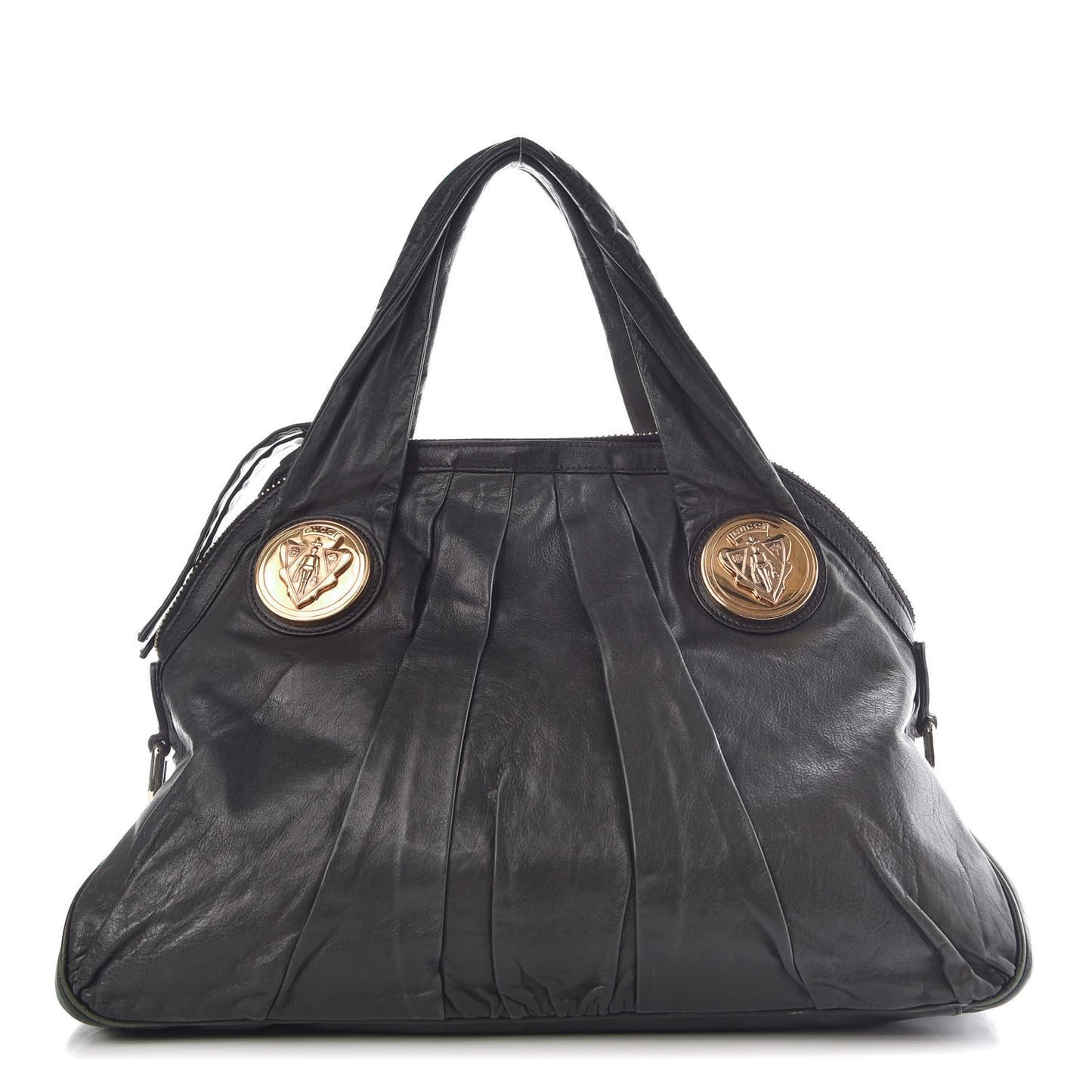 Calfskin Medium Hysteria Top Handle Bag Dark Green