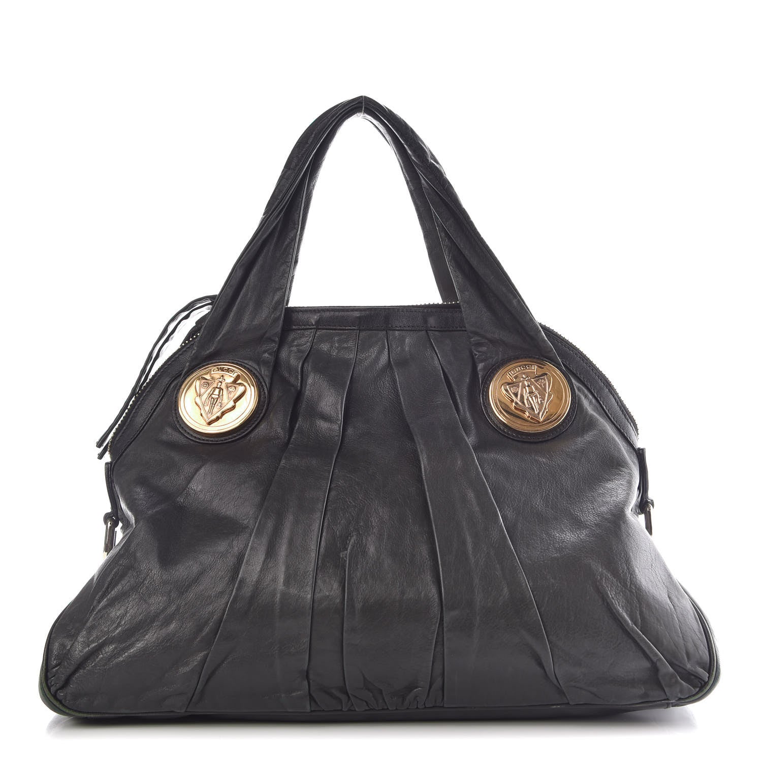 Gucci Calfskin Medium Hysteria Top Handle Bag Dark Green 1 of 12