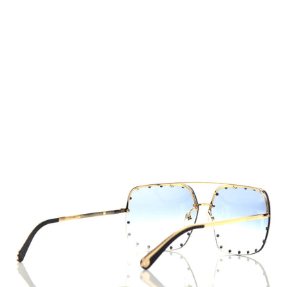 Louis Vuitton The Party Square Sunglasses Z2354W Blue 4 of 8