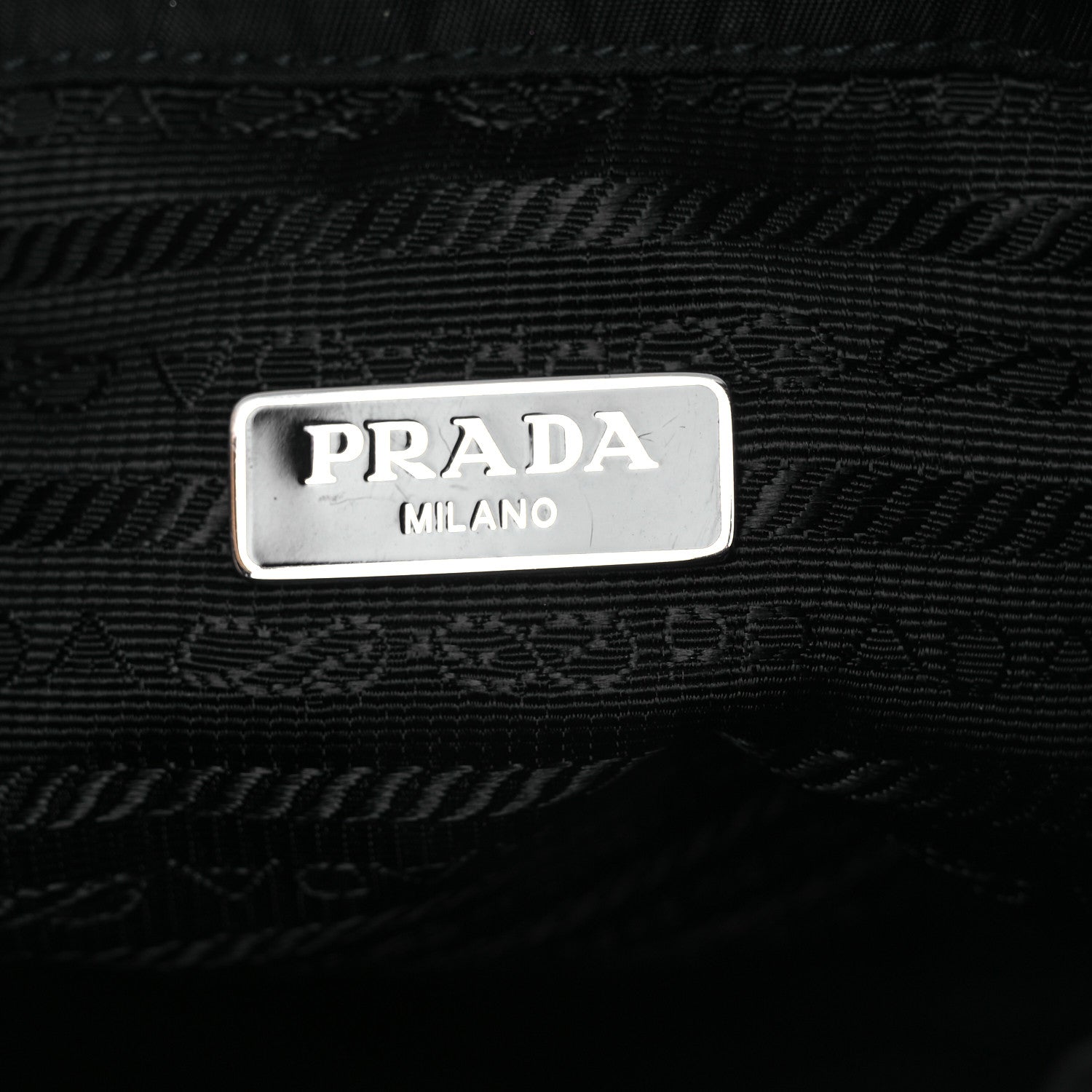 Prada Re-Nylon Vela Drawstring Wristlet Pouch Black 6 of 11