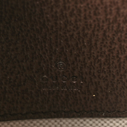 Gucci GG Supreme Monogram Textured Dollar Calfskin Web Mini Ophidia Convertible Shoulder Bag Beige Ebony New Acero 6 of 10