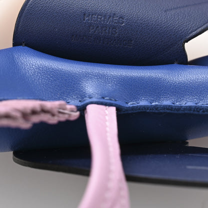 Hermes Milo Lambskin Grigri Rodeo Pegase Horse Bag Charm MM Bleu France Mauve Sylvestre Bleu Saphir 3 of 5