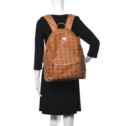 MCM Visetos Medium Stark Backpack Cognac 2 of 17
