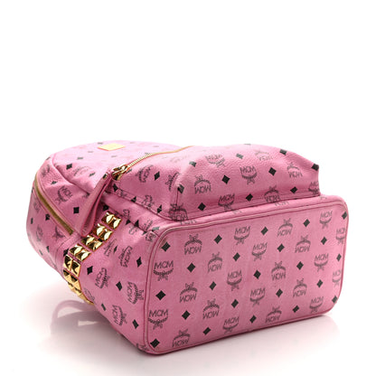 MCM Visetos Medium Side Studs Stark Backpack Pink 3 of 14