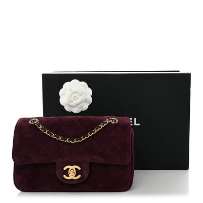 Chanel Suede Calfskin Mini Souplissimo Flap Burgundy 11 of 11