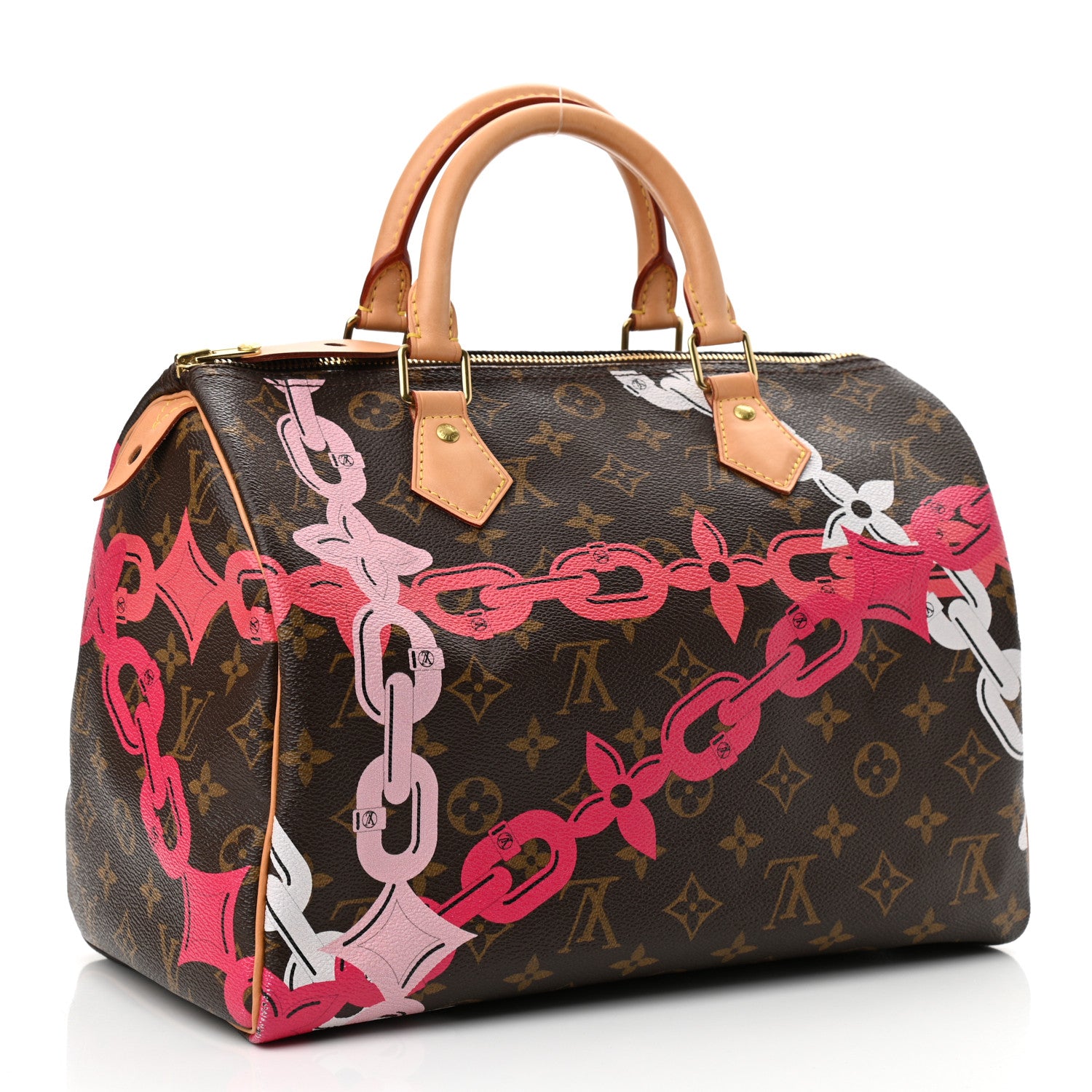 Louis Vuitton Monogram Bay Speedy 30 Rose Ballerine Poppy 3 of 10