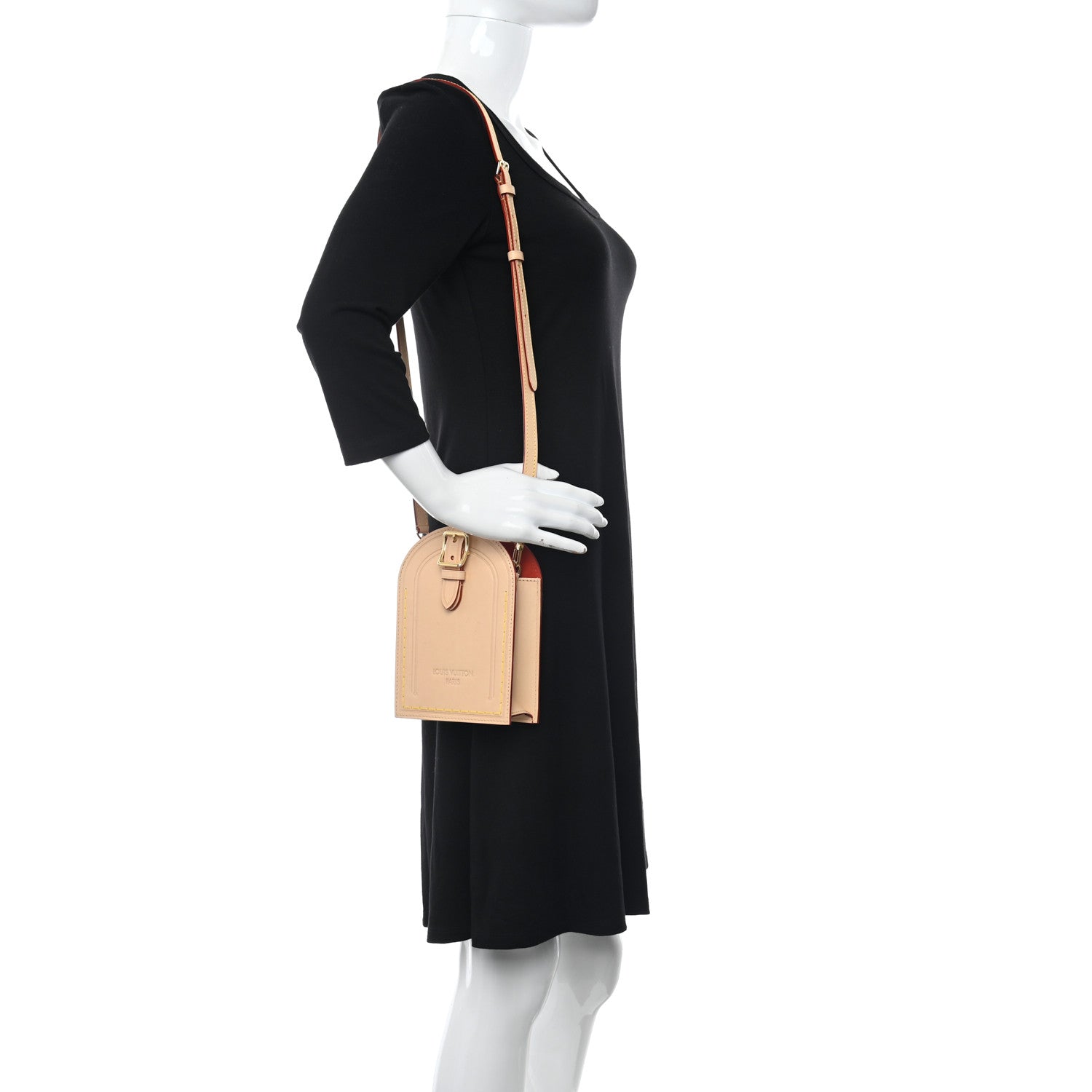 Louis Vuitton Name Tag XL Clutch Beige 2 of 10