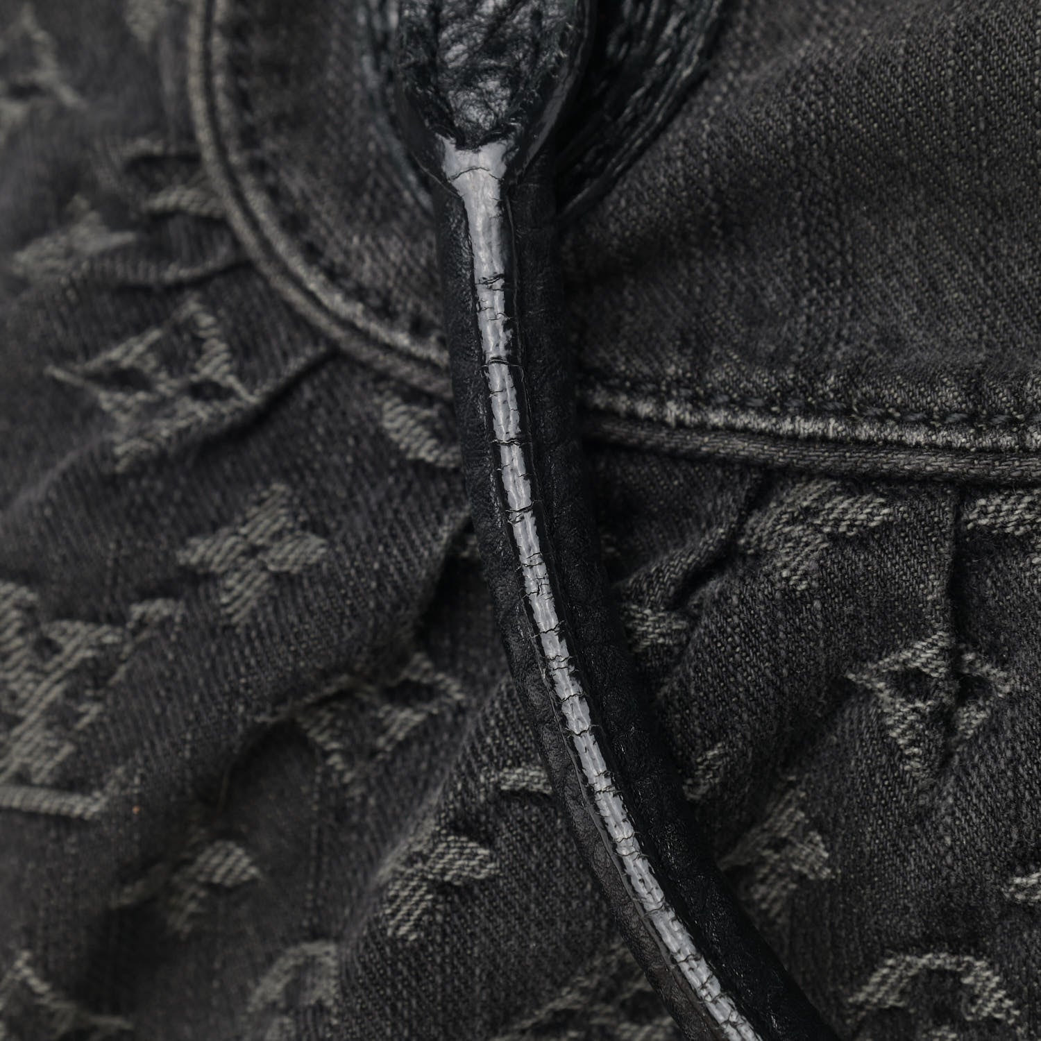 Louis Vuitton Denim Neo Cabby MM Black 10 of 12