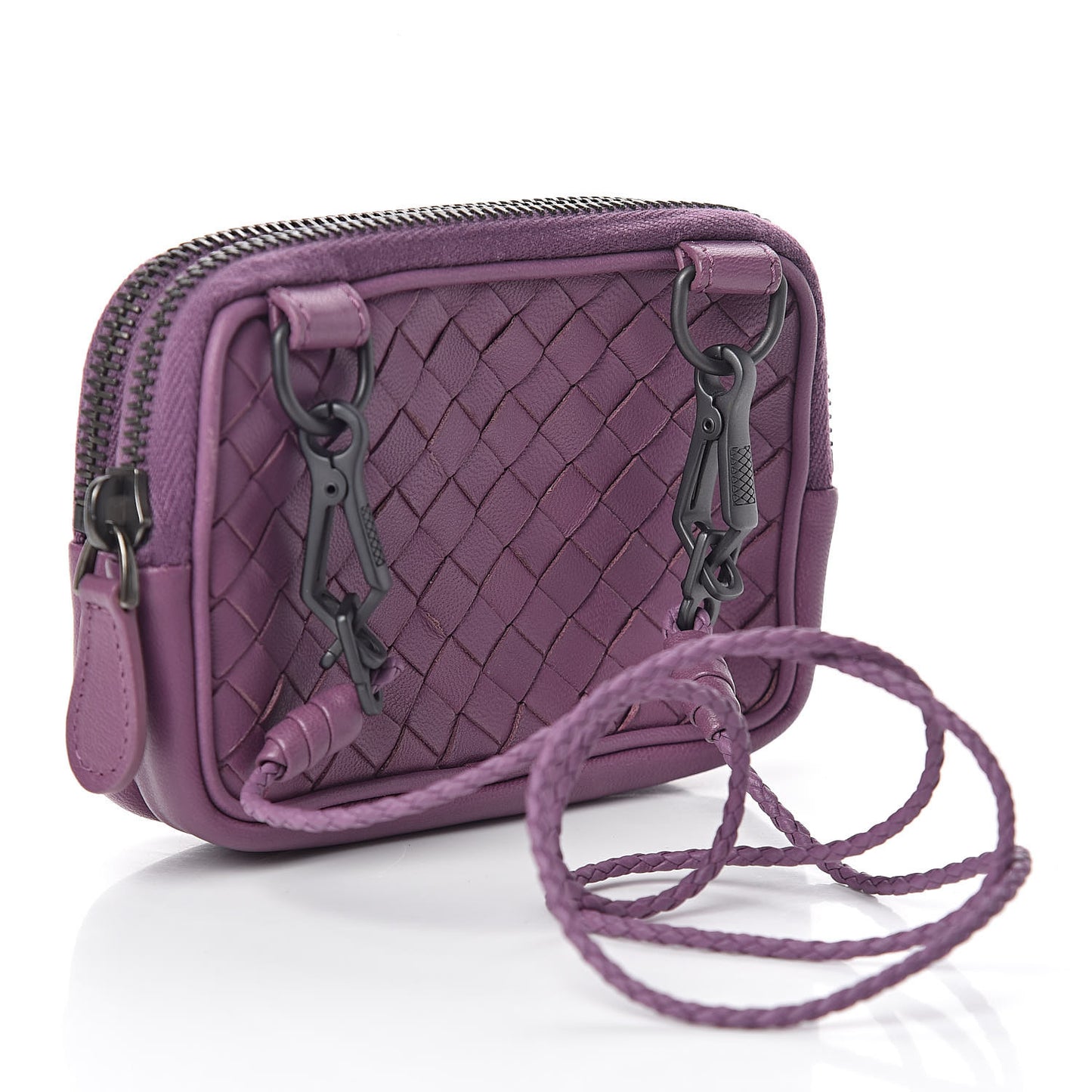 Nappa Intrecciato Strap Wallet Corot