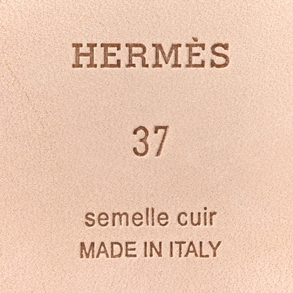 Hermes Ostrich Oran Sandals 37 Violet 7 of 10