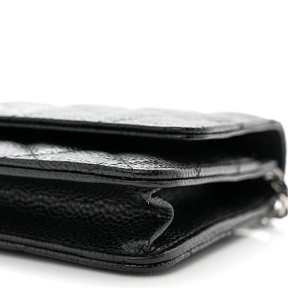 Chanel Caviar Quilted Wallet on Chain WOC Black 10 of 11