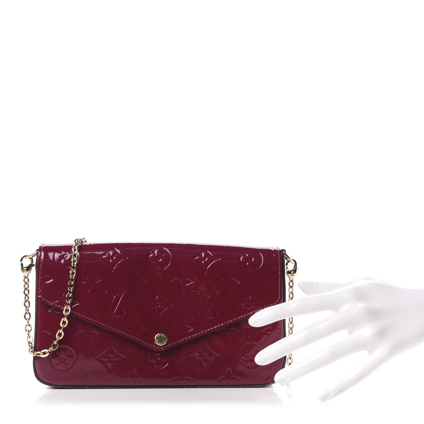 Vernis Felicie Chain Wallet Magenta