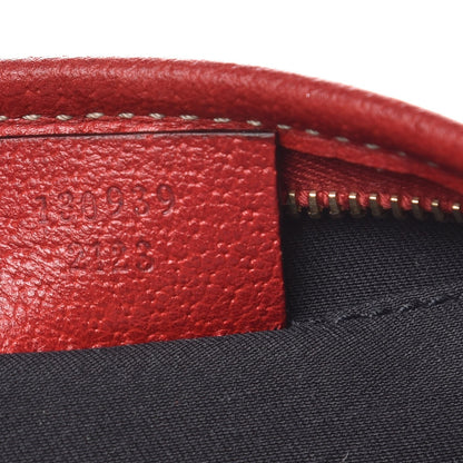 Gucci Monogram D Ring Abbey Pochette Navy Red 7 of 8
