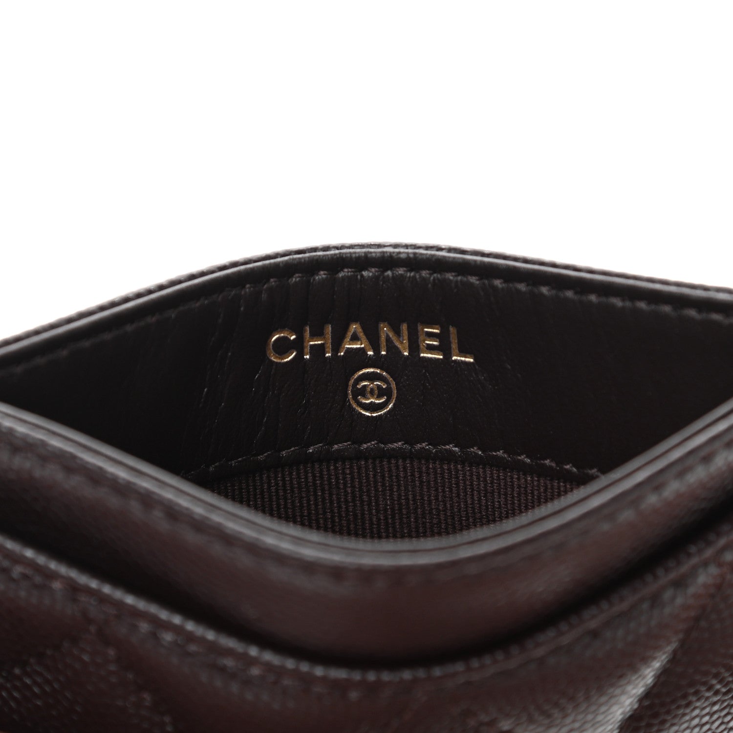 Chanel Caviar Quilted Card Holder Dark Brown 6 of 9